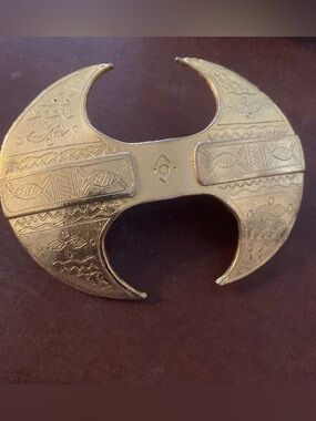 Gorgeous Rare Cecile Jeanne Paris  Large Gold Ladies Hair Clip